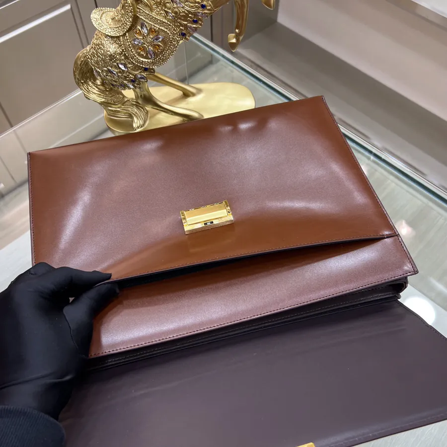 Montblanc International Men's Briefcase Premium Leather & Top tier Hardware