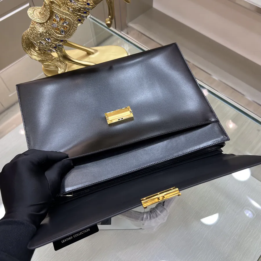 Montblanc International Men's Briefcase Premium Leather & Top tier Hardware