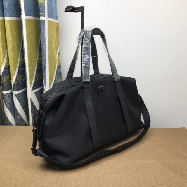 Versace New Leisure Travel Bag with Italian Grained Calfskin