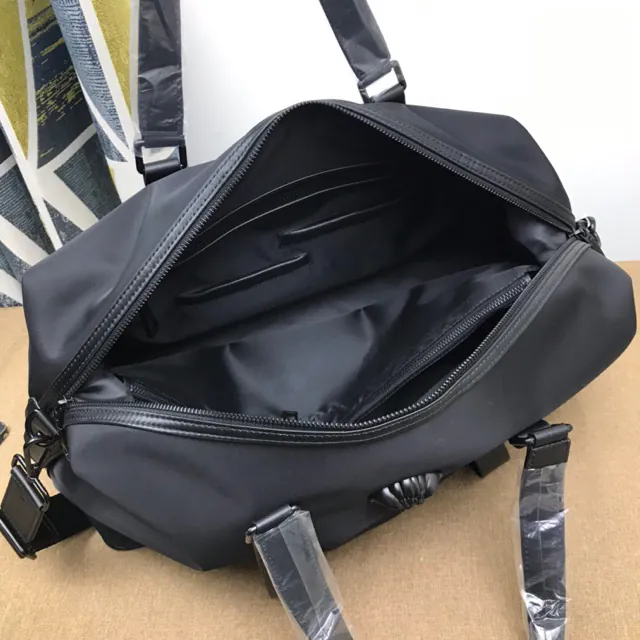 Versace New Leisure Travel Bag with Italian Grained Calfskin