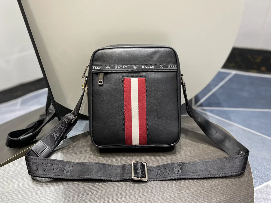 Men's Crossbody Bag Premium Full Grain Leather, Custom Hardware, Zip Closure