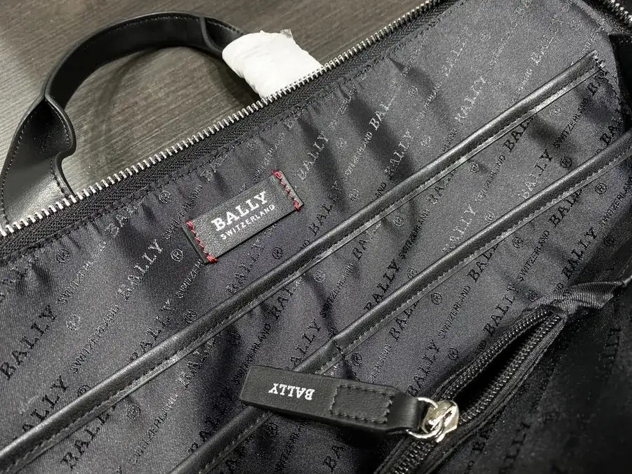 Men's Briefcase in Top Grain Leather with Custom Hardware and Zip Closure