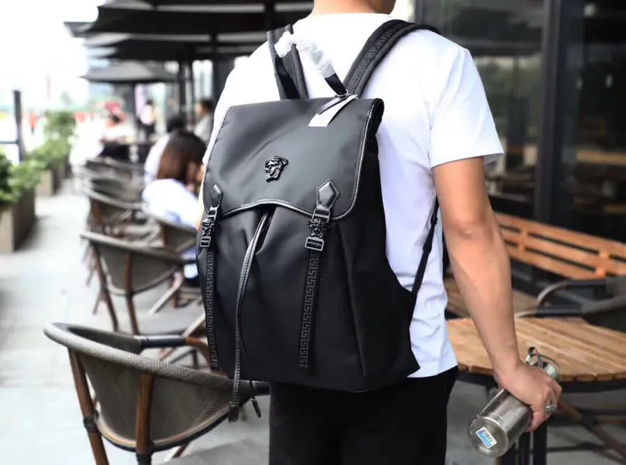689 1 Black Buckle Satchel Baroque Style