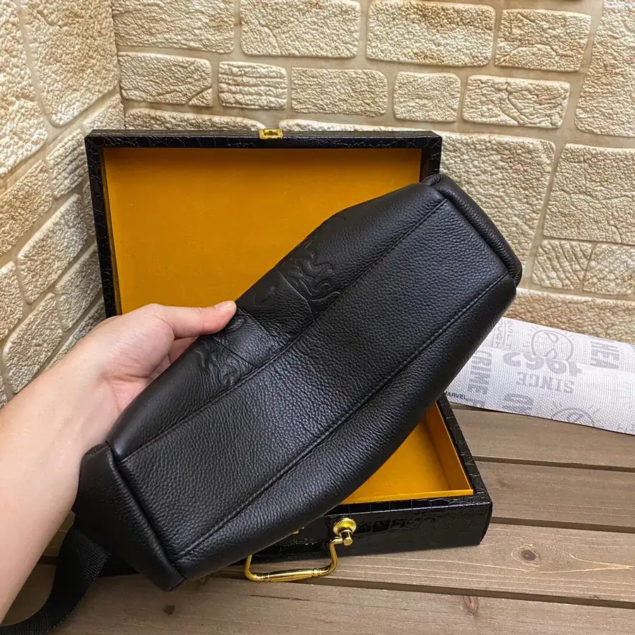 GIANNI Men's Statement Crossbody Bag Premium Leather, Unique Design