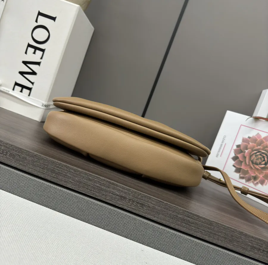 New Loe*we Paseo Bag in Shiny Nappa Calfskin