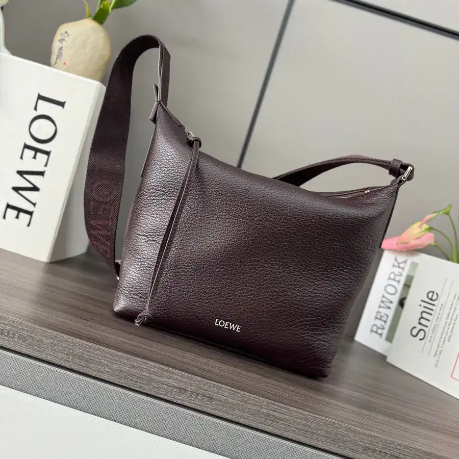 LOEWLE New Soft Grained Calfskin Cubi Crossbody Bag
