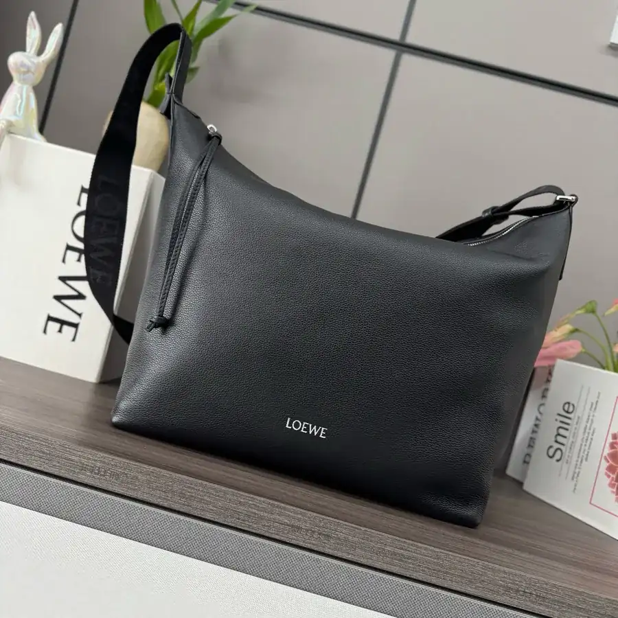 LOEWLE New Soft Grained Calfskin Cubi Crossbody Bag