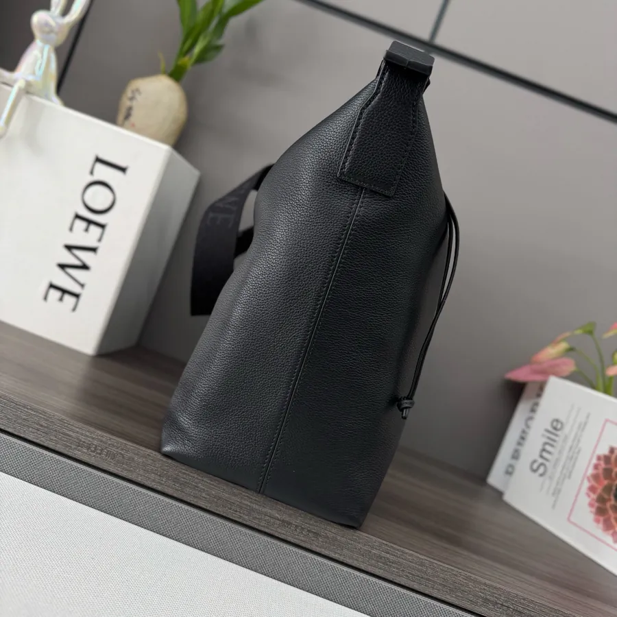 LOEWLE New Soft Grained Calfskin Cubi Crossbody Bag