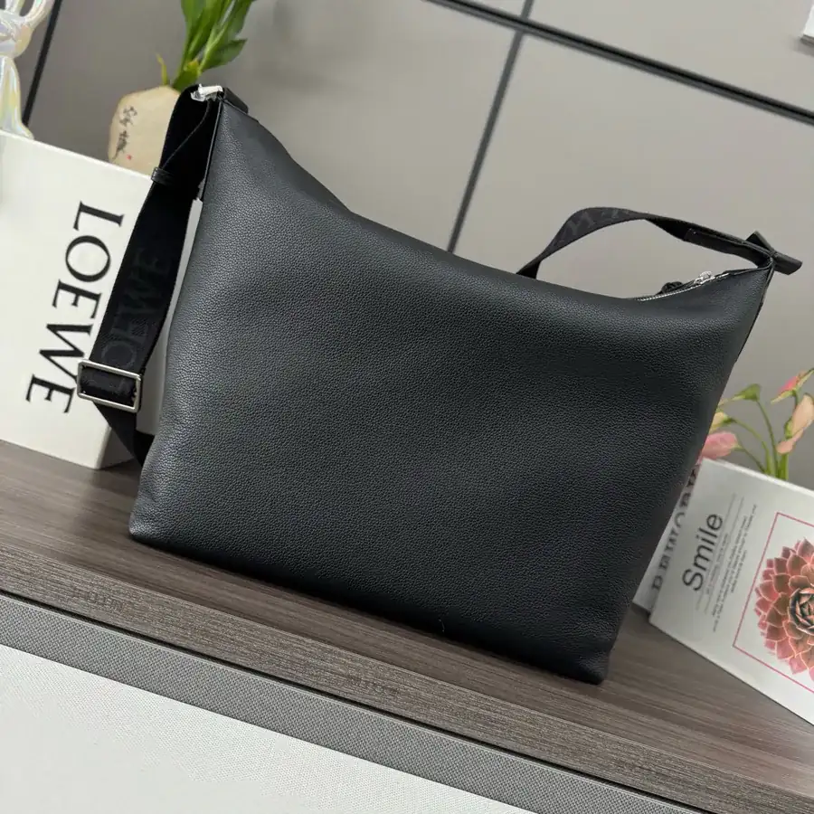 LOEWLE New Soft Grained Calfskin Cubi Crossbody Bag