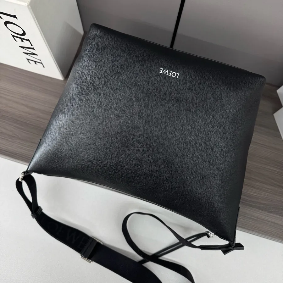 LOEWLE New Soft Grained Calfskin Cubi Crossbody Bag