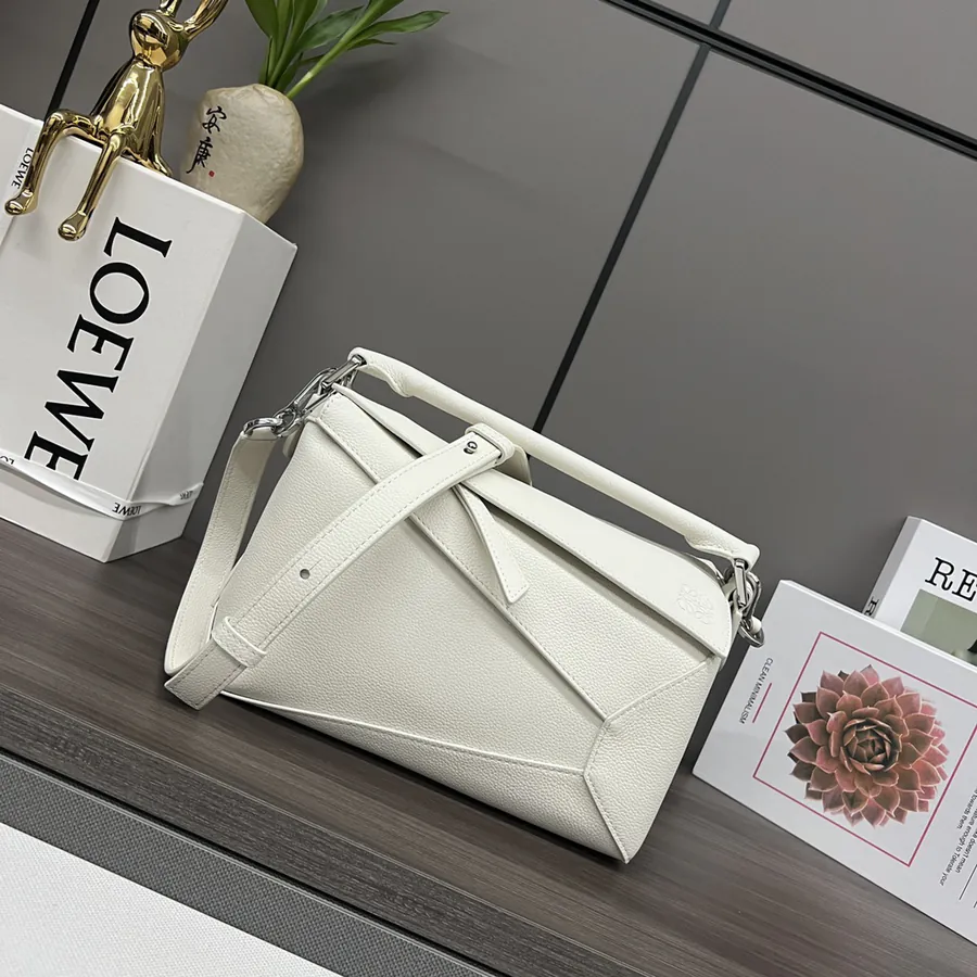 Puzzle Edge Handbag in Grained Calfskin