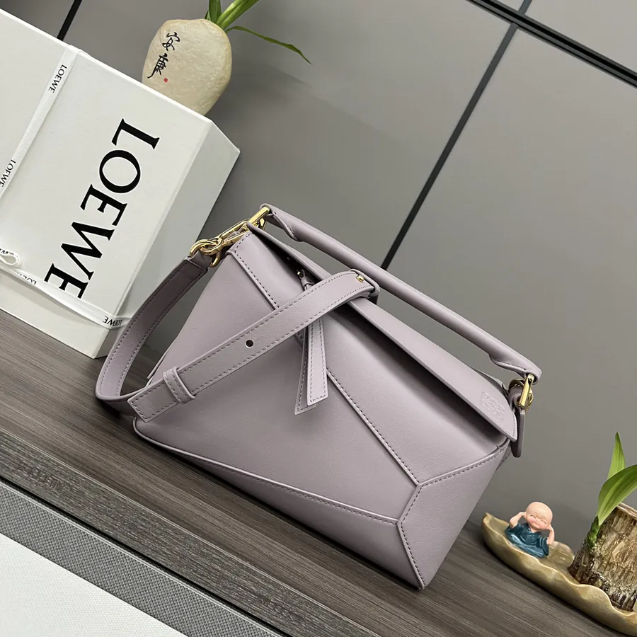 Puzzle Edge Handbag in Soft Calfskin