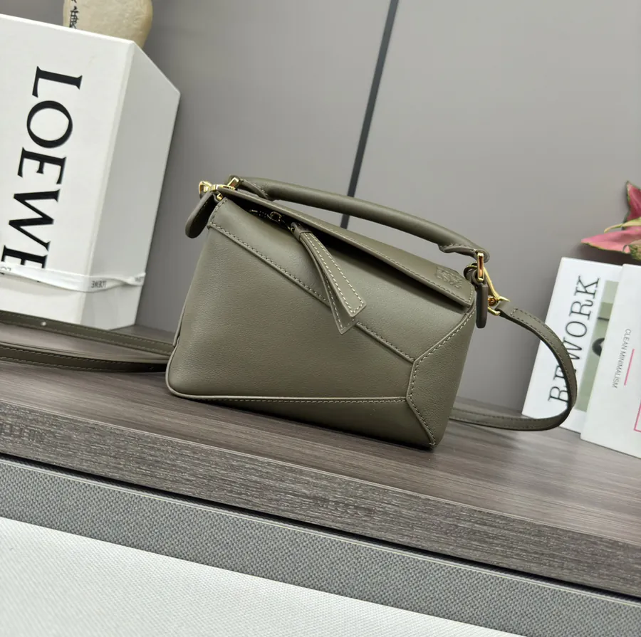 Anagram Puzzle Mini Handbag in Soft Calfskin