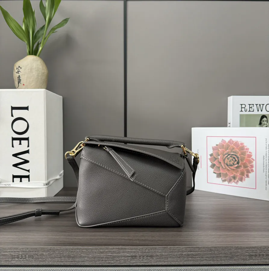 New Version Puzzle Edge Handbag in Soft Grained Calfskin