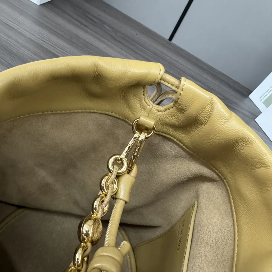 Flamenco Purse Bucket Soft Nappa Leather Bucket Bag