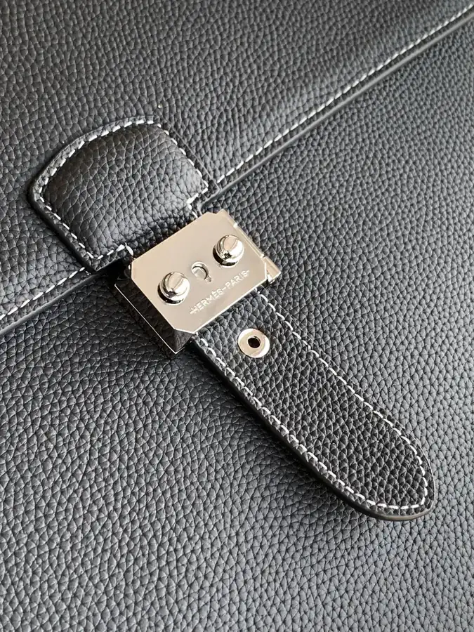 New Business Bag 6093 1A, Black Premium Leather