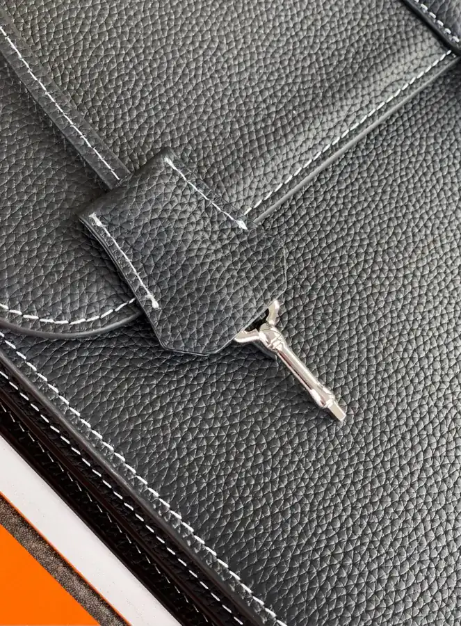 New Business Bag 6093 1A, Black Premium Leather