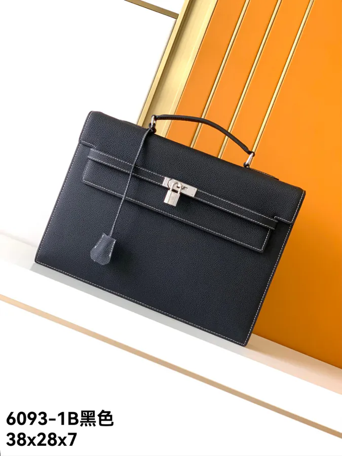 New Executive Briefcase 6093 1B, Black