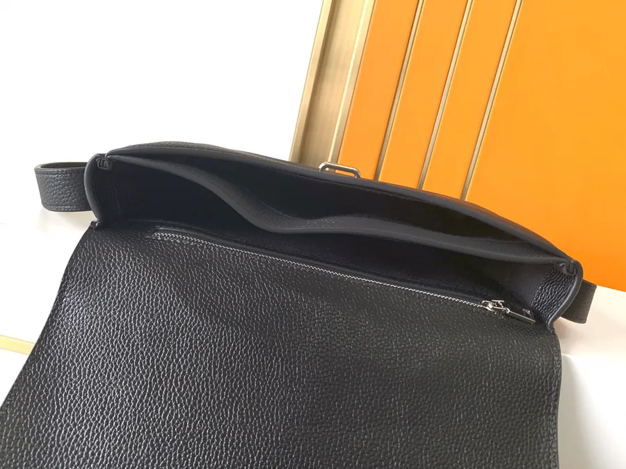 Black Premium Genuine Leather Emma Italy Bucket Bag