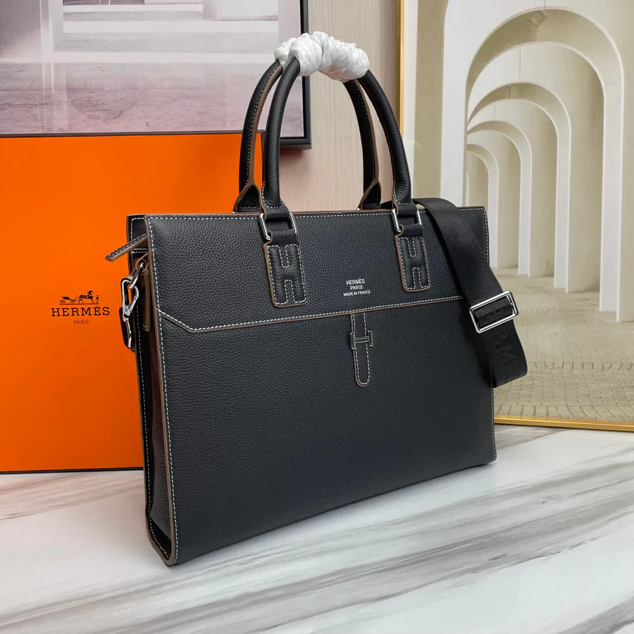 Black Premium Original Emma Italian Top Grain Calfskin Bag