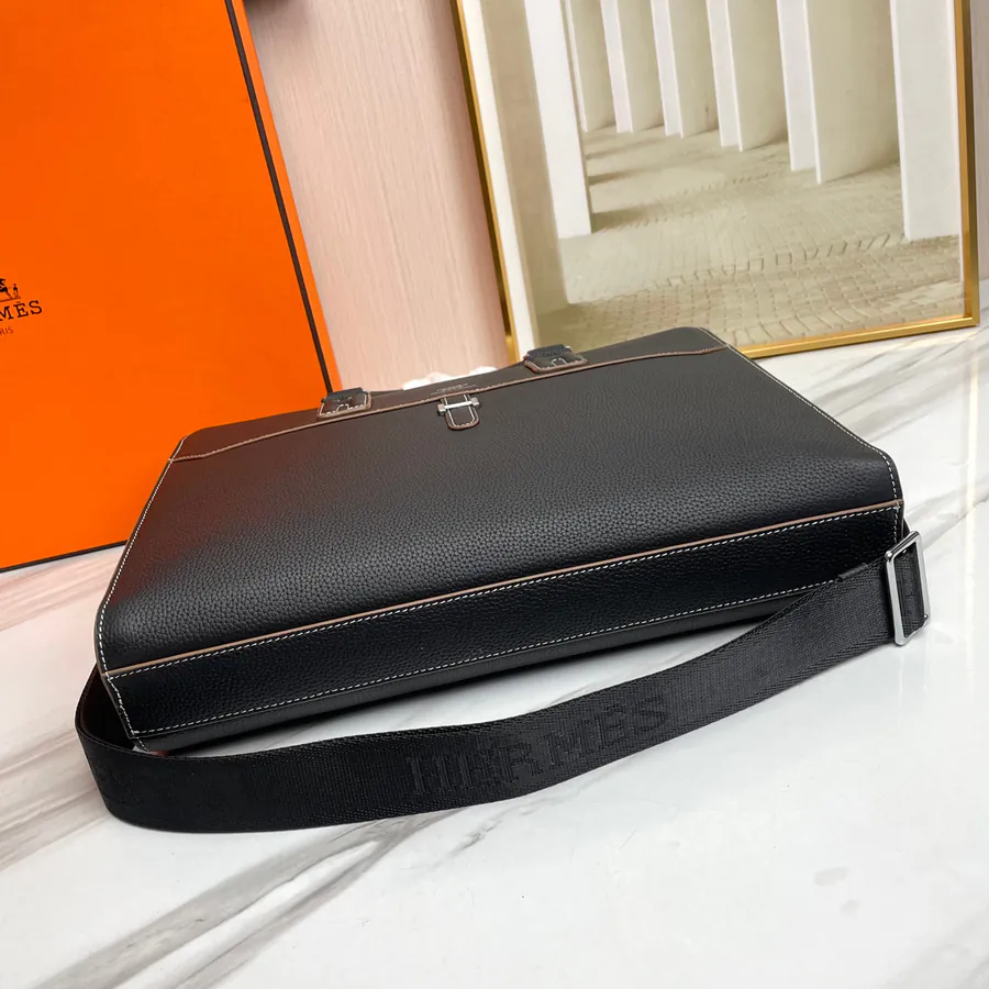 Black Premium Original Emma Italian Top Grain Calfskin Bag