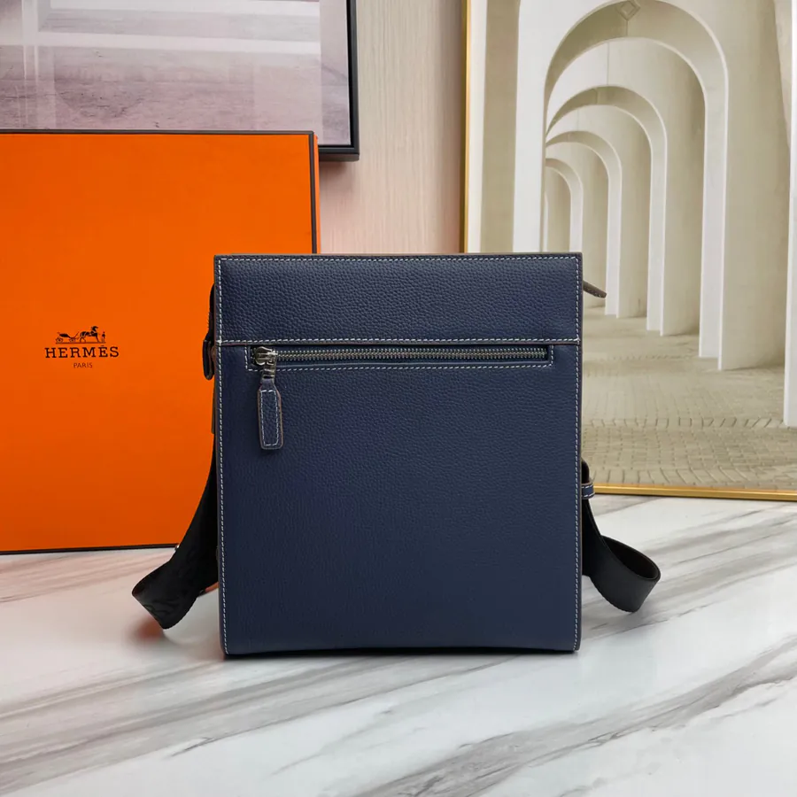 Blue Premium Original Emma Italian Top Grain Calfskin Handbag