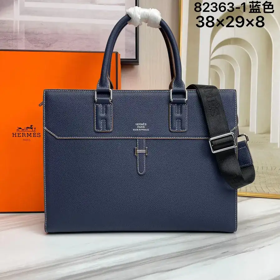 Original Blue Emma Italian Top Grain Calfskin Handbag