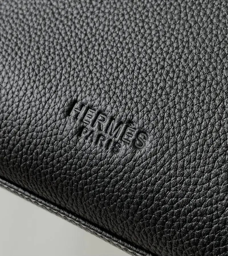 7057 4 Black Italian Top Grain Calfskin Wallet
