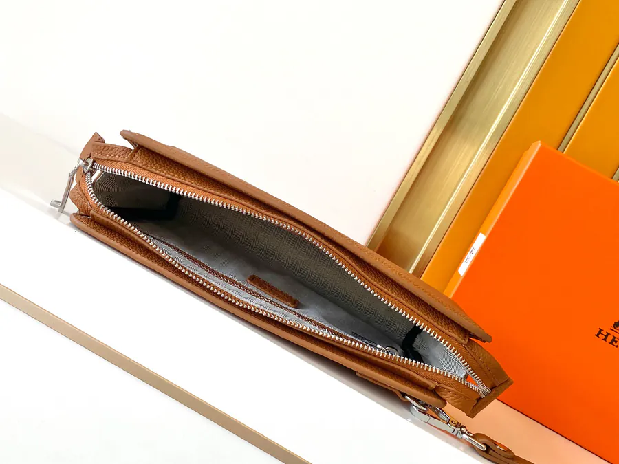 Ema Bucket Bag in Taupe Premium Full Grain Calfskin