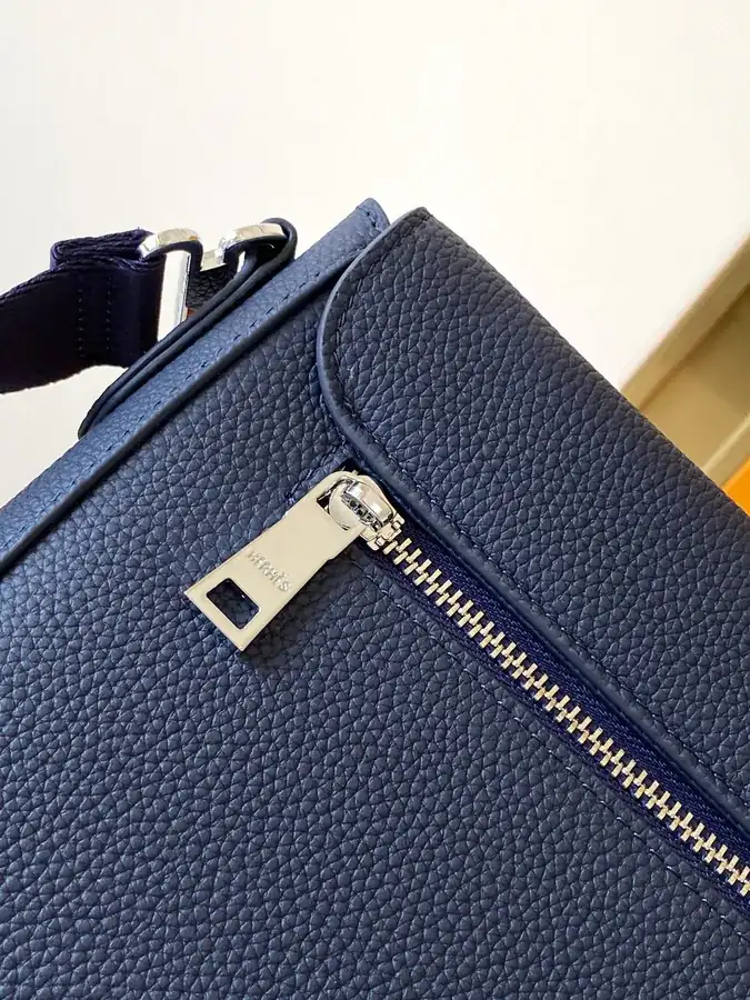 Blue Premium Original Emma Italian Top Grain Calfskin Handbag