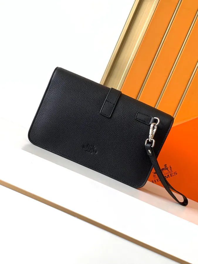 Ema Bucket Bag in Black Grained Calfskin