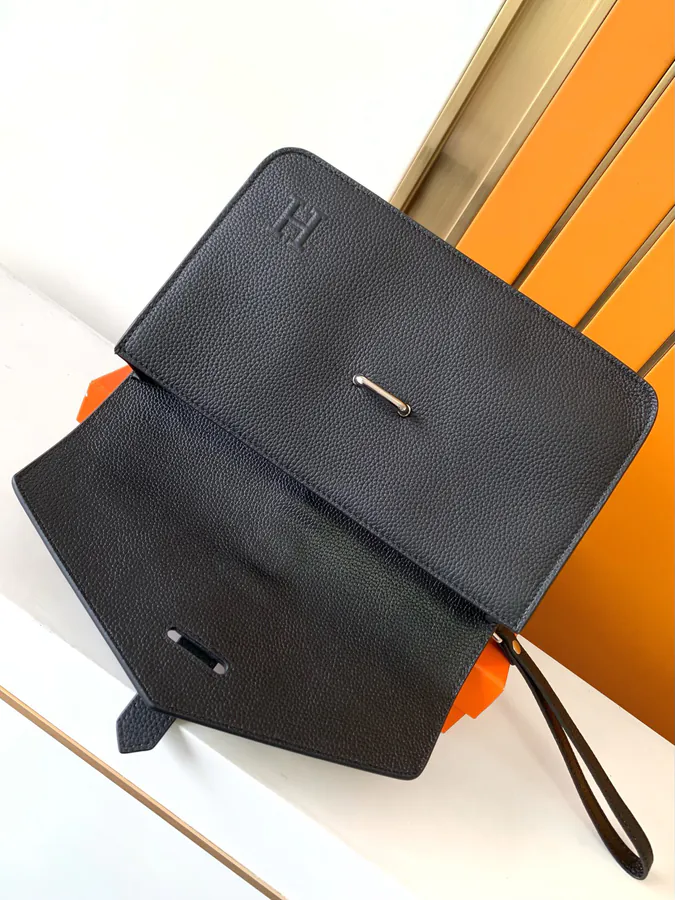 Ema Bucket Bag in Black Grained Calfskin