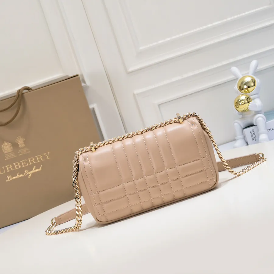 B Family Lola Bucket Bag with Grained Calfskin