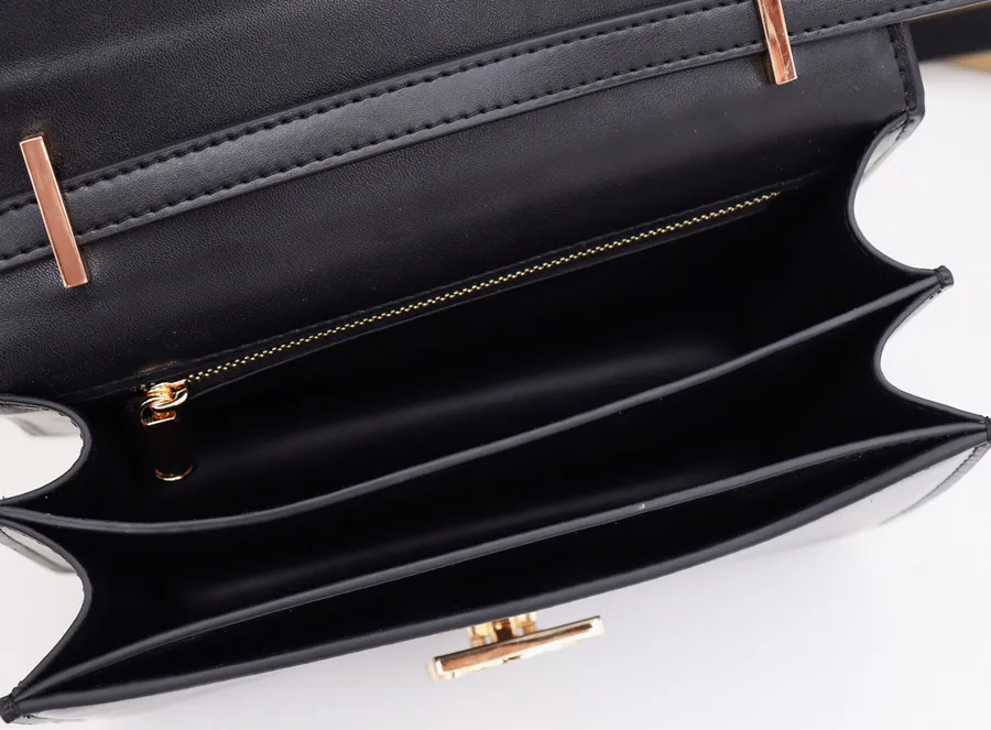 B Family Leather Strap Bucket Bag with Thomas Inspired Logo