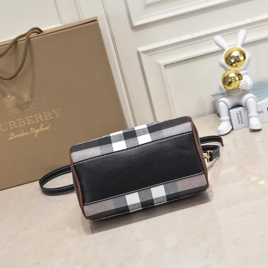 Bur Mini Bowling Bag in桦木棕格纹