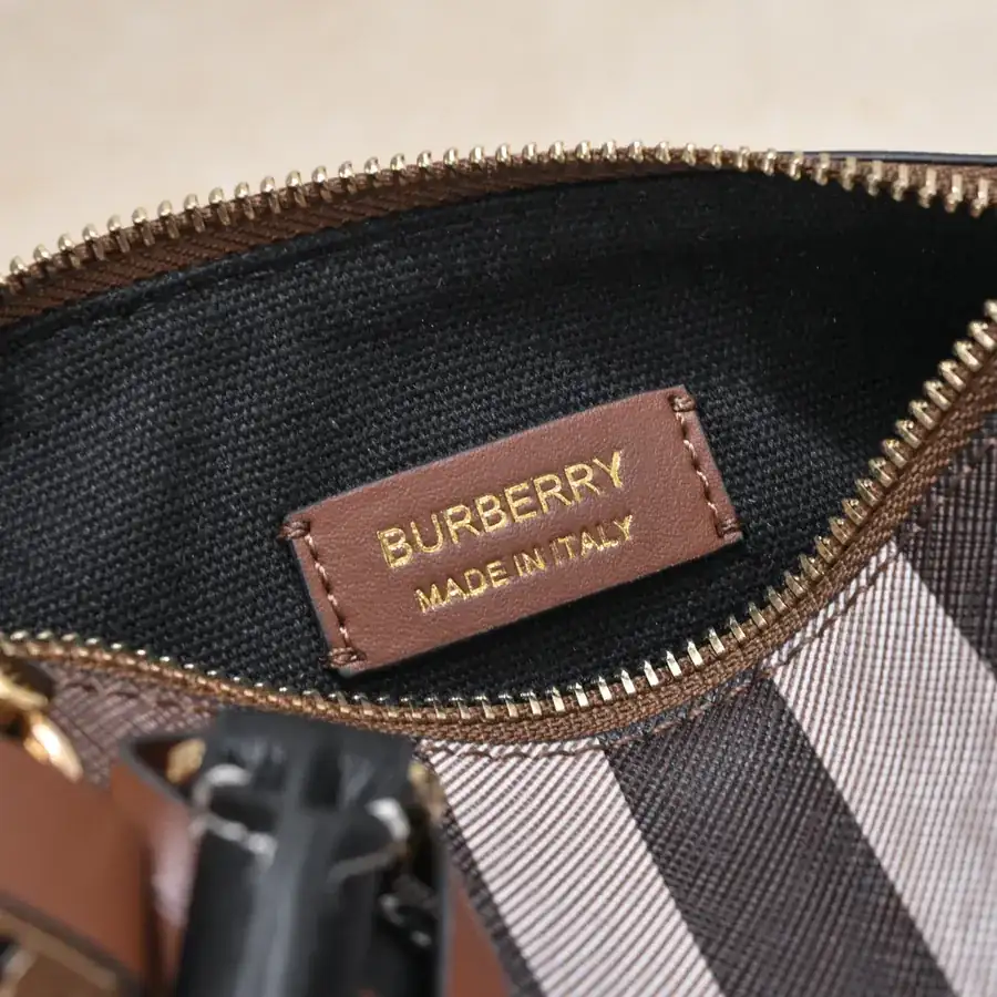 Bur Mini Bowling Bag in桦木棕格纹