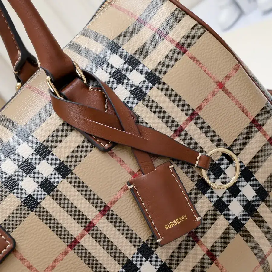Bur Upgraded Bucket Bag in桦木棕格纹