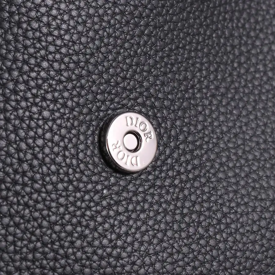 Dior Essentials Saddle Bag Black Grained Calfskin