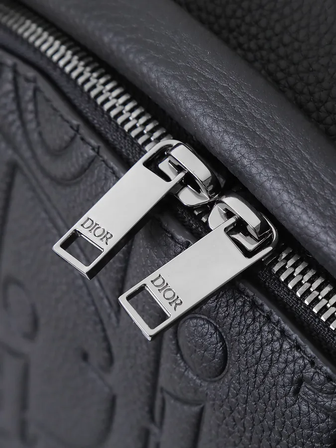 Dior Rider 2.0 Zip Backpack Black Grained Calfskin & Dior Gravity Print