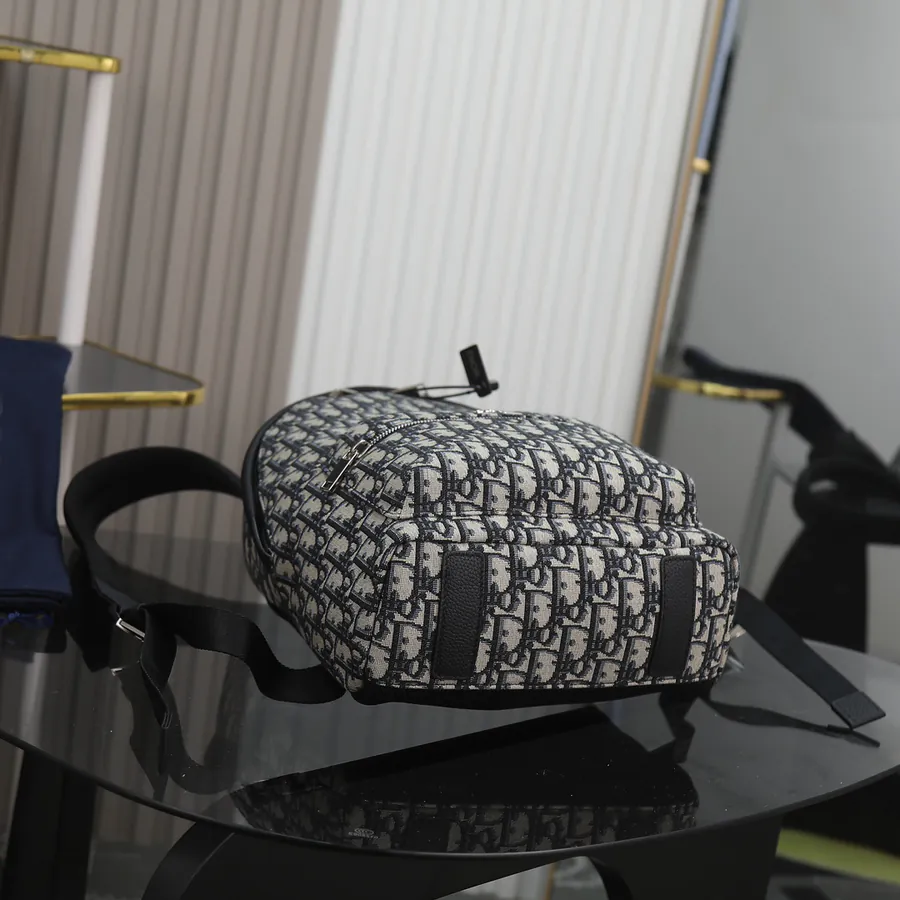 Rider Ruak for Children in Beige and Blue Oblique Jacquard