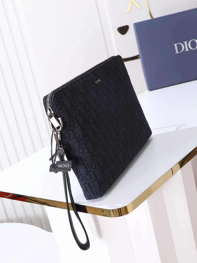 Dior Oblique Handbag with Detachable Leather Strap