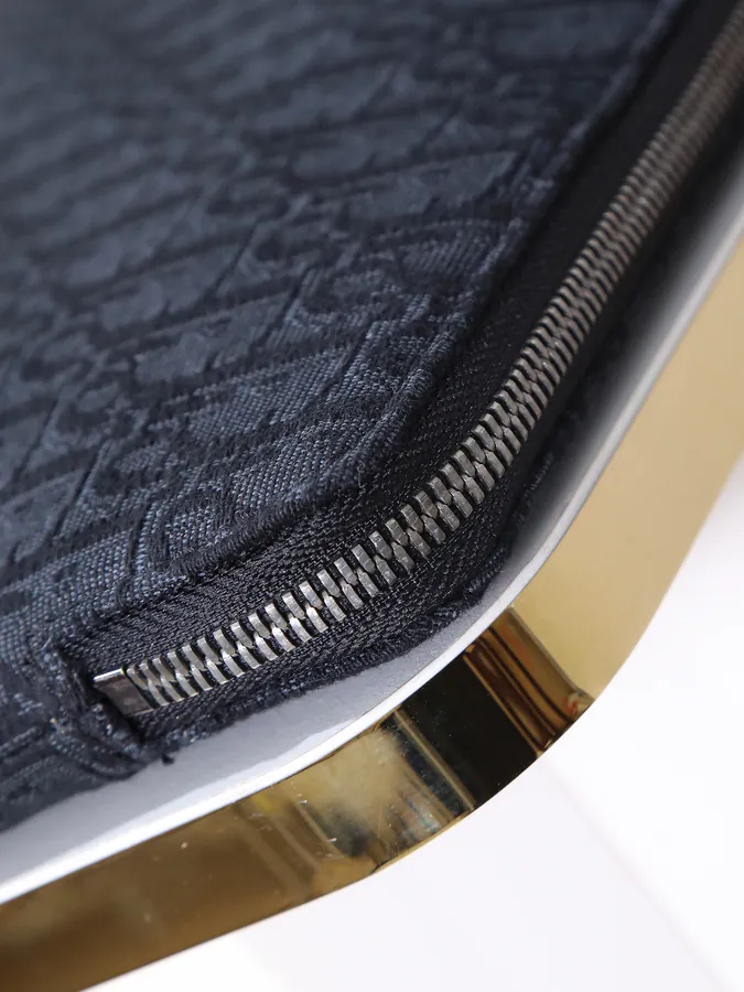 Dior Oblique Handbag with Detachable Leather Strap