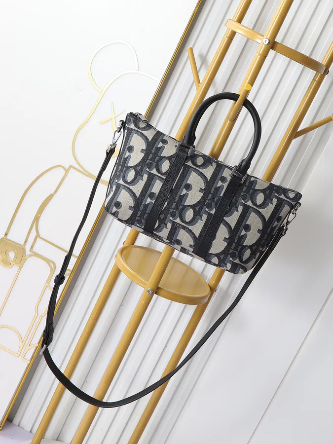Dior Weekender 25 Handbag with Oblique Print