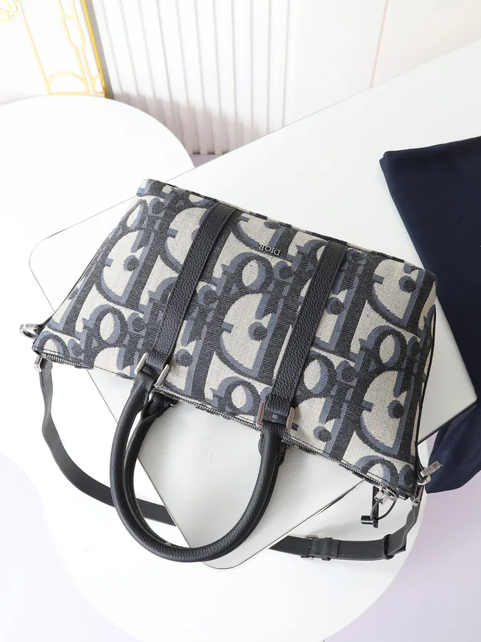 Dior Weekender 25 Handbag with Oblique Print