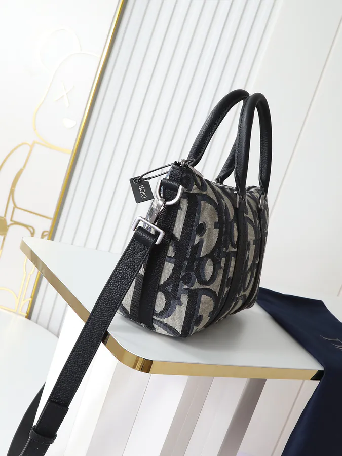 Dior Weekender 25 Handbag with Oblique Print