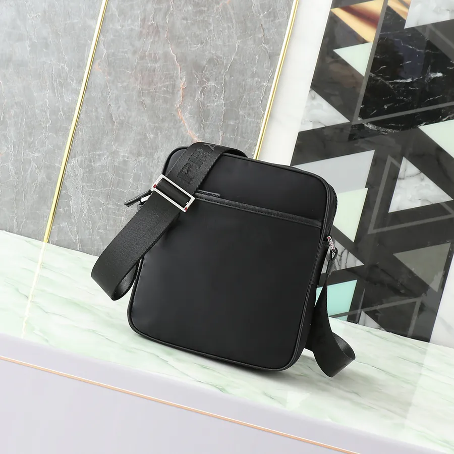 P Brand New Men's Bag, 2VD143 Black, Multi Layer Design