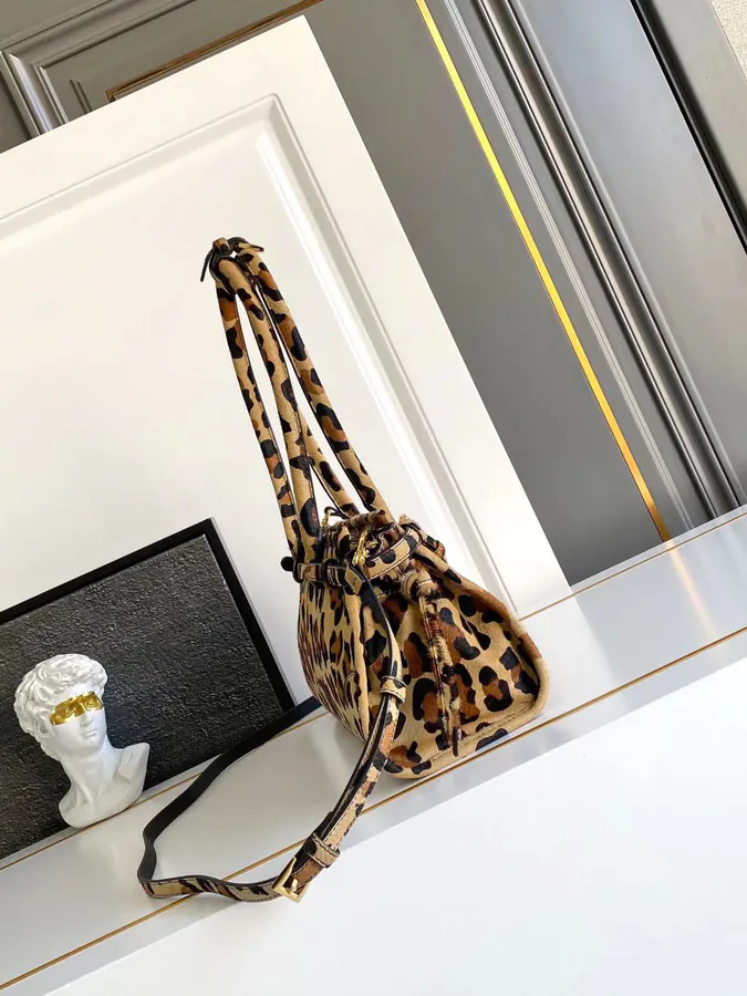 LusSolf Print Leopard Bag Vintage Style
