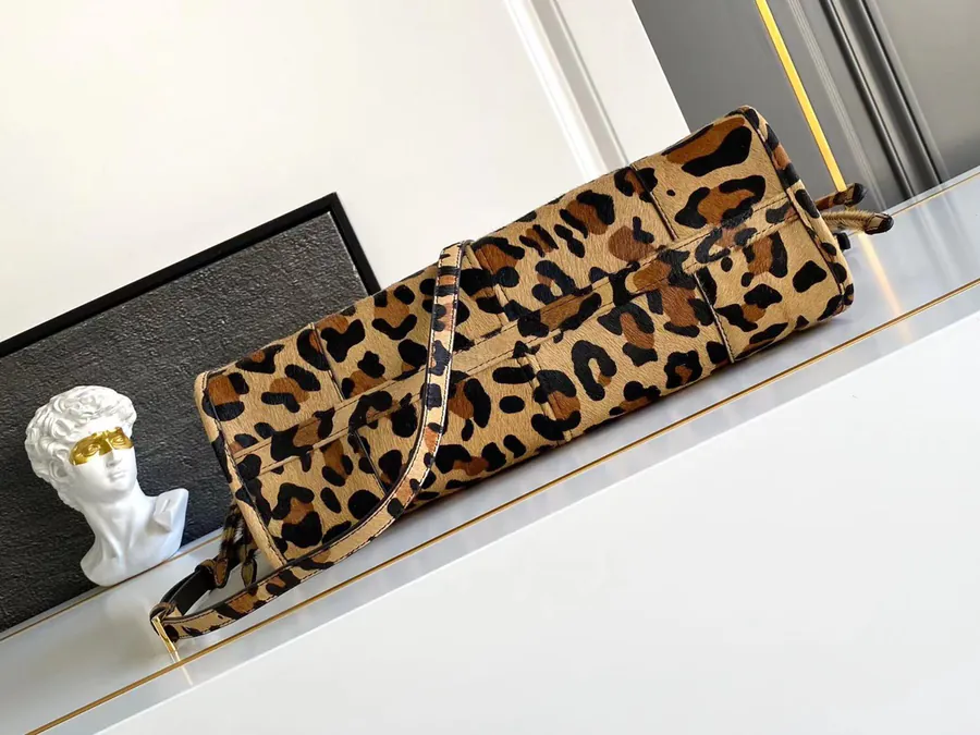 LusSolf Print Leopard Bag Vintage Style