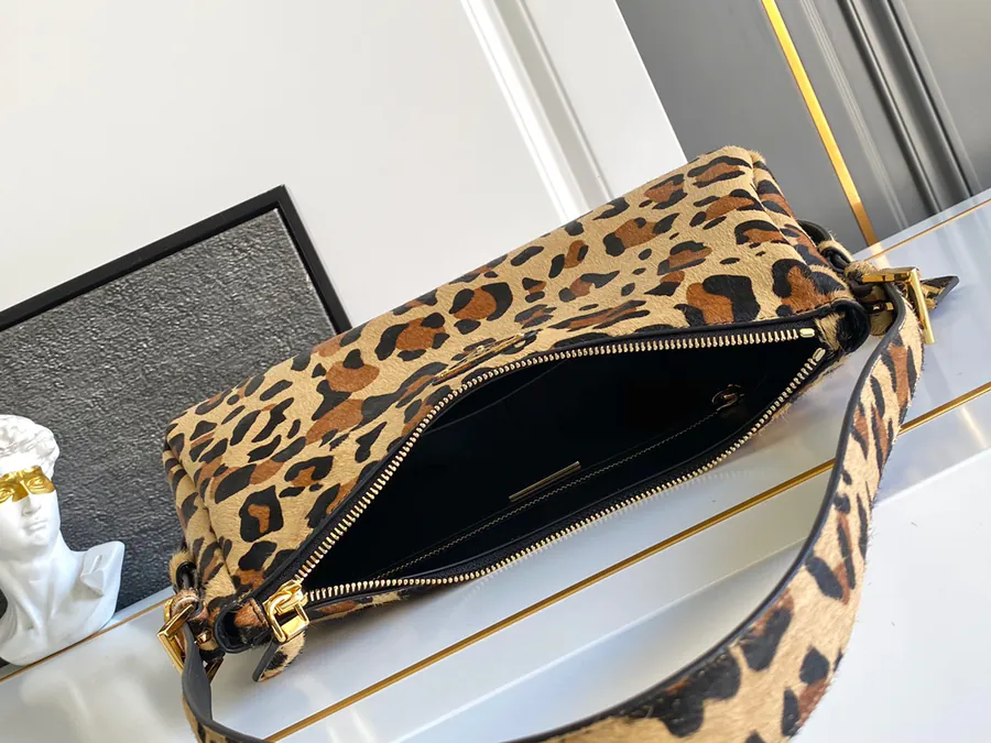 Aimee Crossbody Bag with Leopard Print