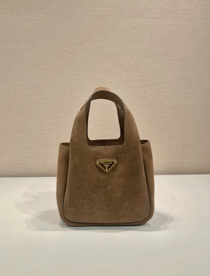 Mini Bucket Bag in Grained Calfskin